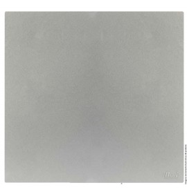 Placa Cega com Suporte 4x4 - RECTA PRATA SATIN FOSCO